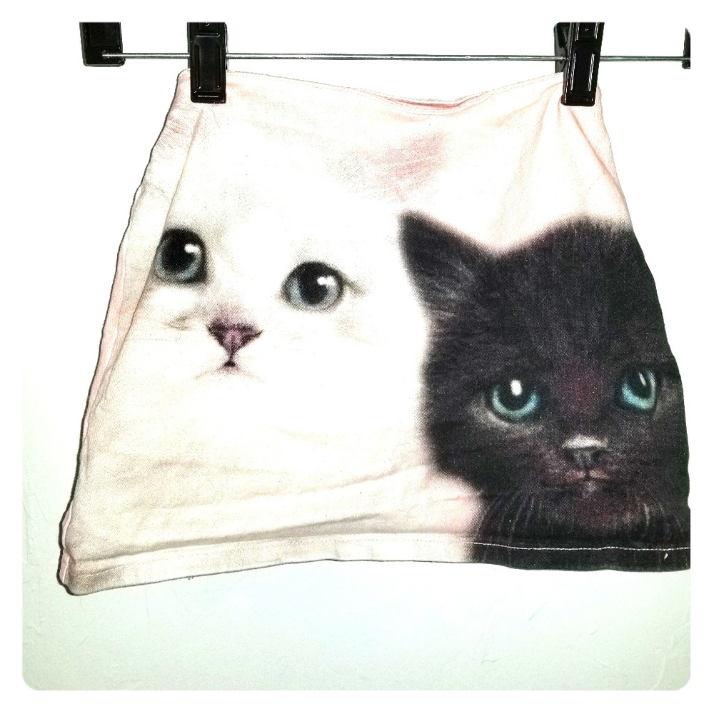 H&M kitty cat skirt